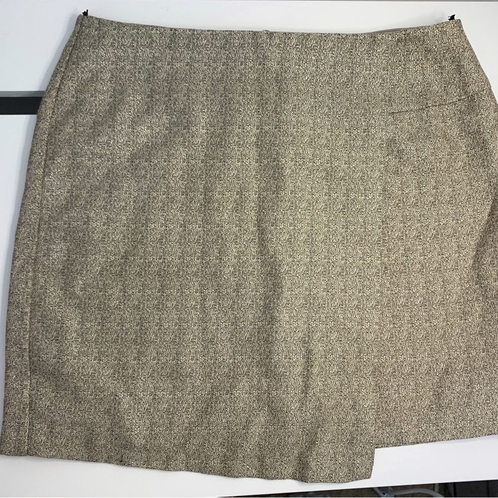 Gold mini skirt